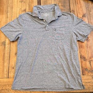 Vineyard Vines Heather Gray/Navy Polo Shirt